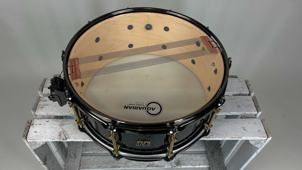 FAT Maple Keller Custom 14" x 6,5" - Black Galaxy - Werbel