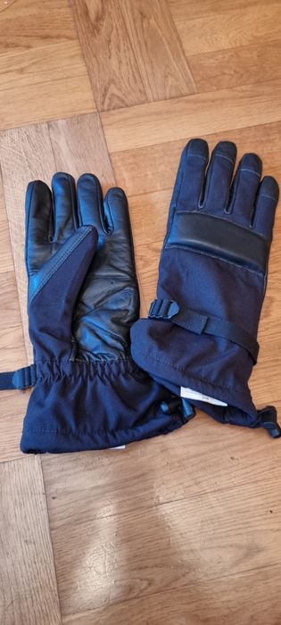 Rękawice wojskowe z membraną izolacyjną galaskóra czarne taktyczne