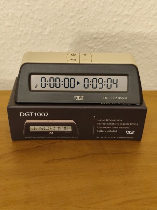 Zegar szachowy chess timer cyfrowy DGT1002 bonus