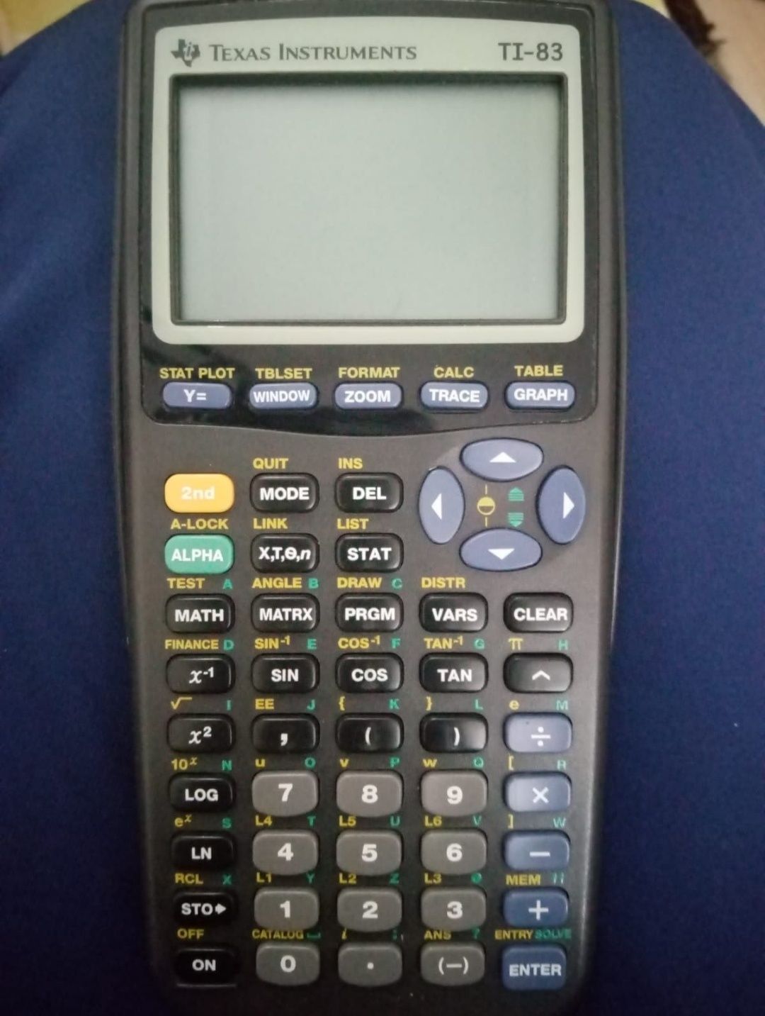 Calculadora gráfica
Texas Instrumen 83PL/CLM/1L1/V Ti 83 mais Calc Blu