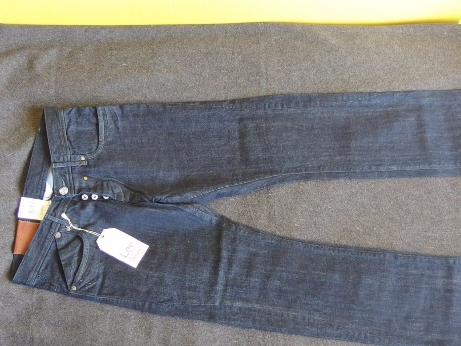 NOWE jeansy/spodnie LEE WORKS of Denim 82 cm.pas W31L32 ciemny granat
