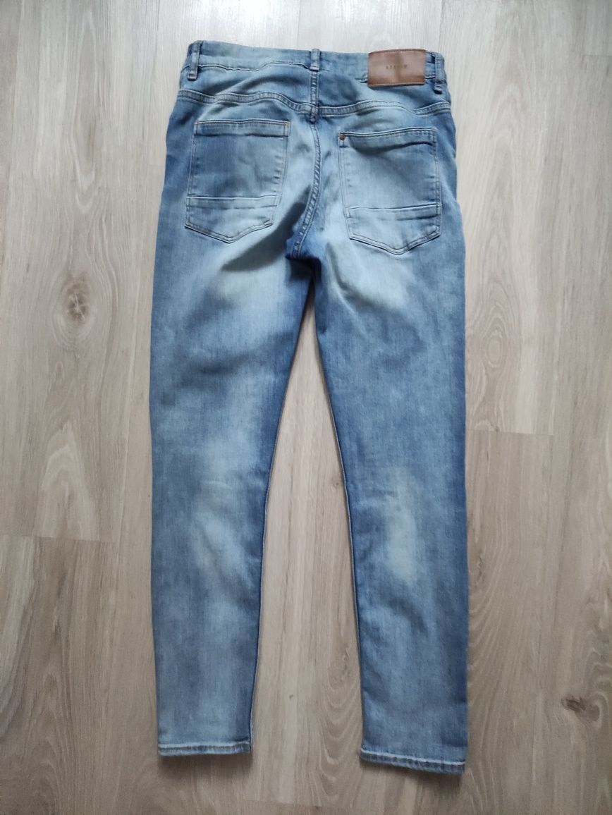 Spodnie jeansowe skinny rurki elastyczne hm H&M 36 38 S M proste