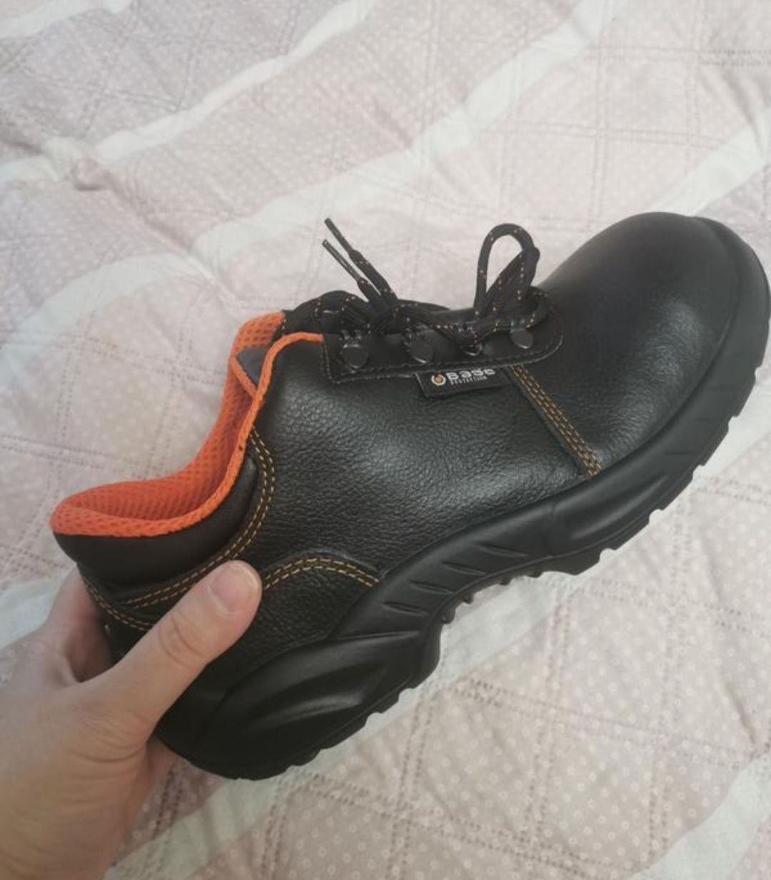 Новые рабочие туфли полуботинки со вставкой, 28 см Base