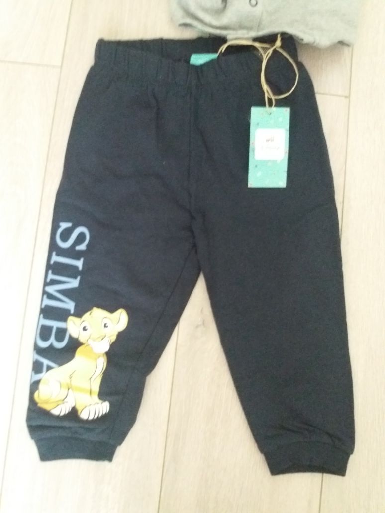 Dresy Disney 2 komplety 80/86 Nowe
