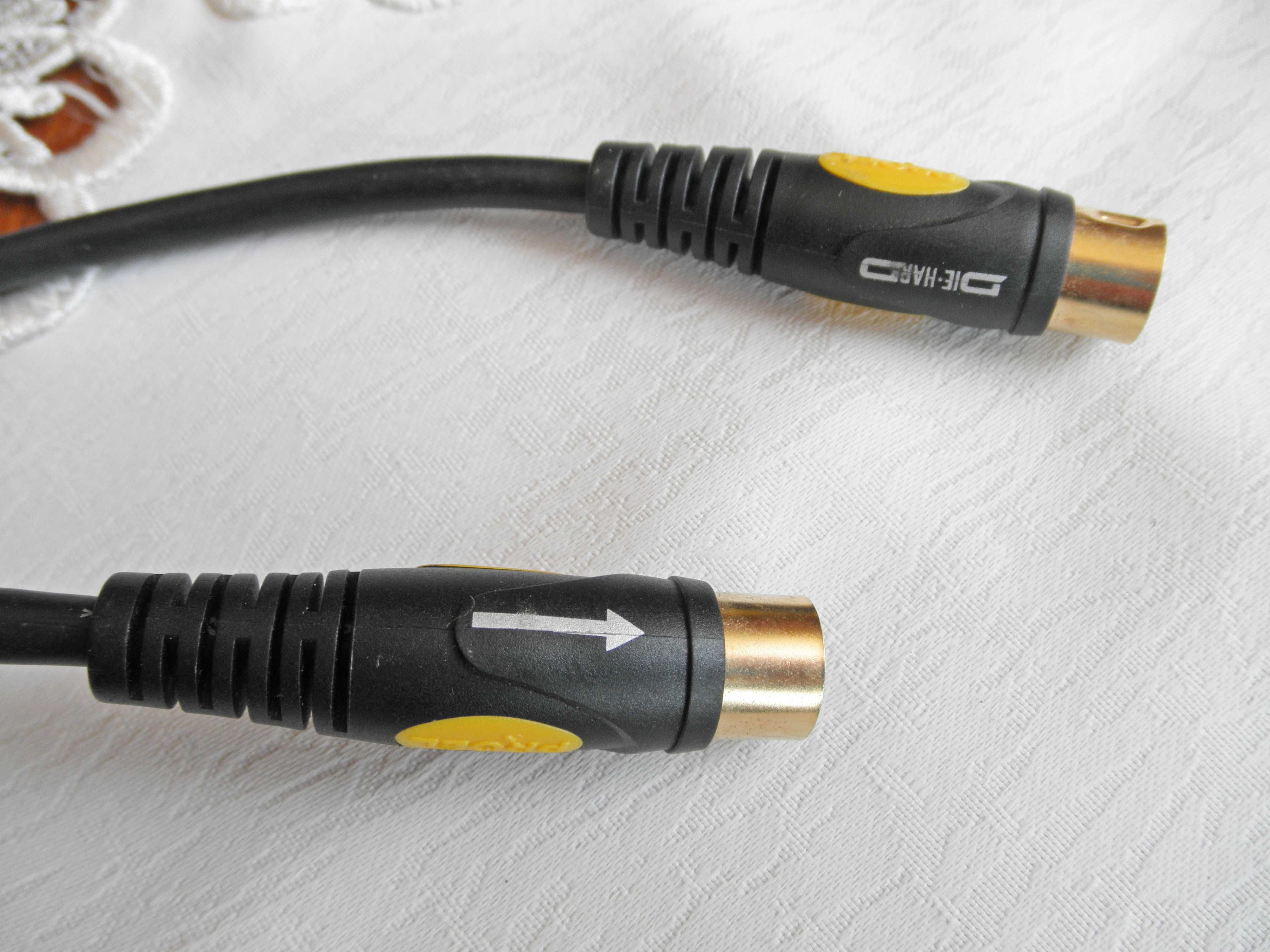 Kabel MIDI. Przewód PROEL Die Hard Quality High Performance O.F.C.