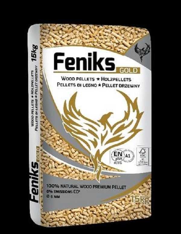 Pellet Drzewny FENIKS GOLD 6mm - Certyfikat ENplus A1 / Pelet A1