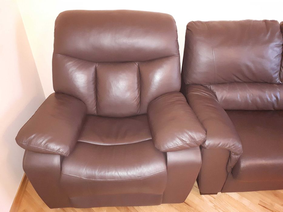 Fotel Verdon skórzany (skóra) WANAT meble funkcja relax