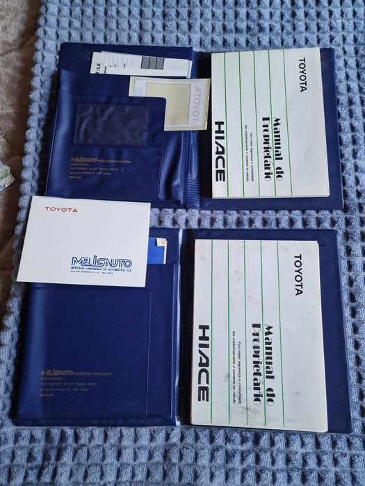 Manuais de Proprietário Toyota Hiace Antigos