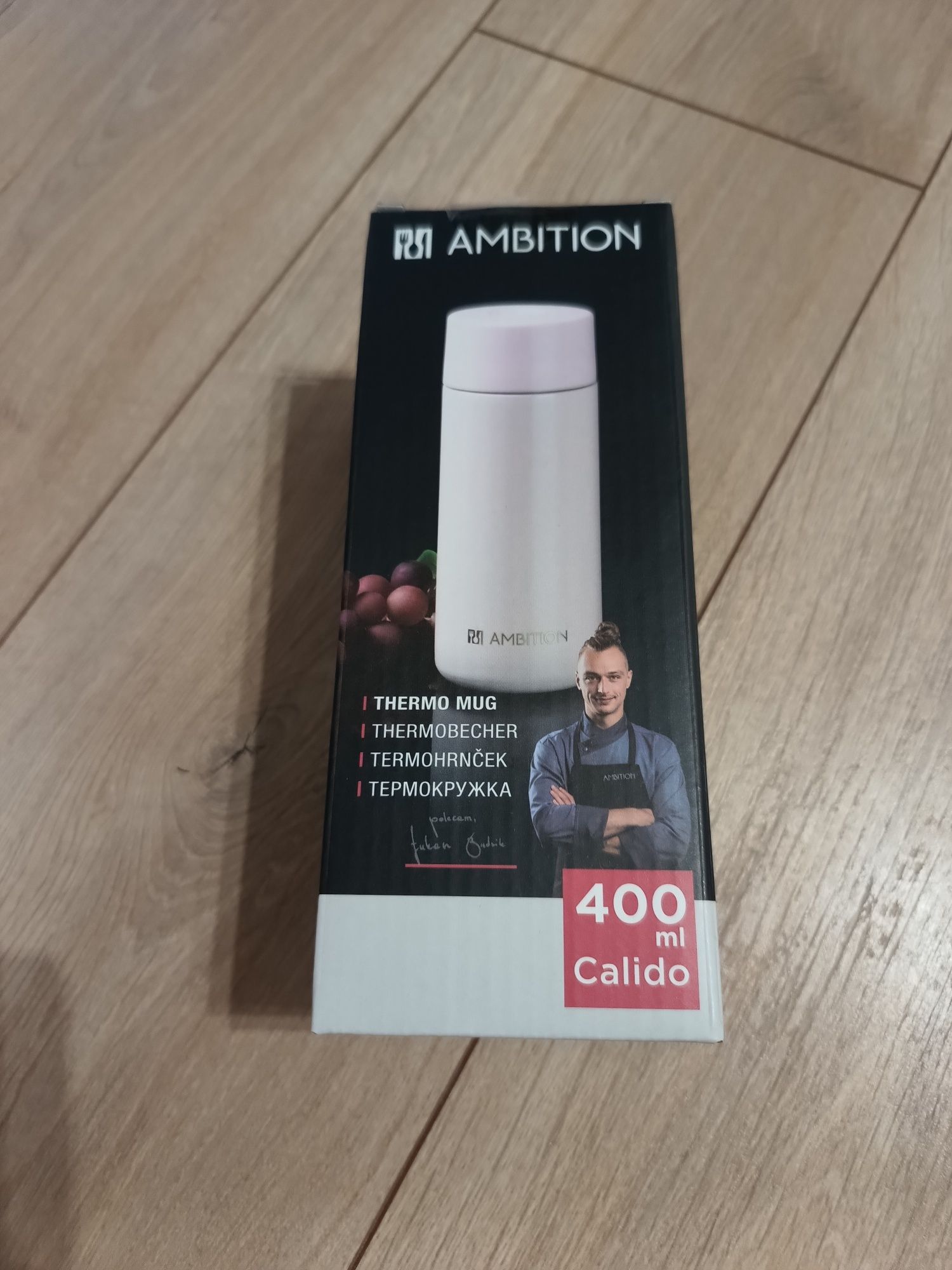 Kubek termiczny Ambition Calido 400ml różowy.