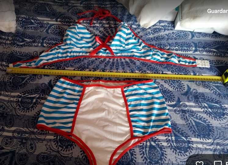 FATO DE BANHO VINTAGE lindo, novo, original, a estrear