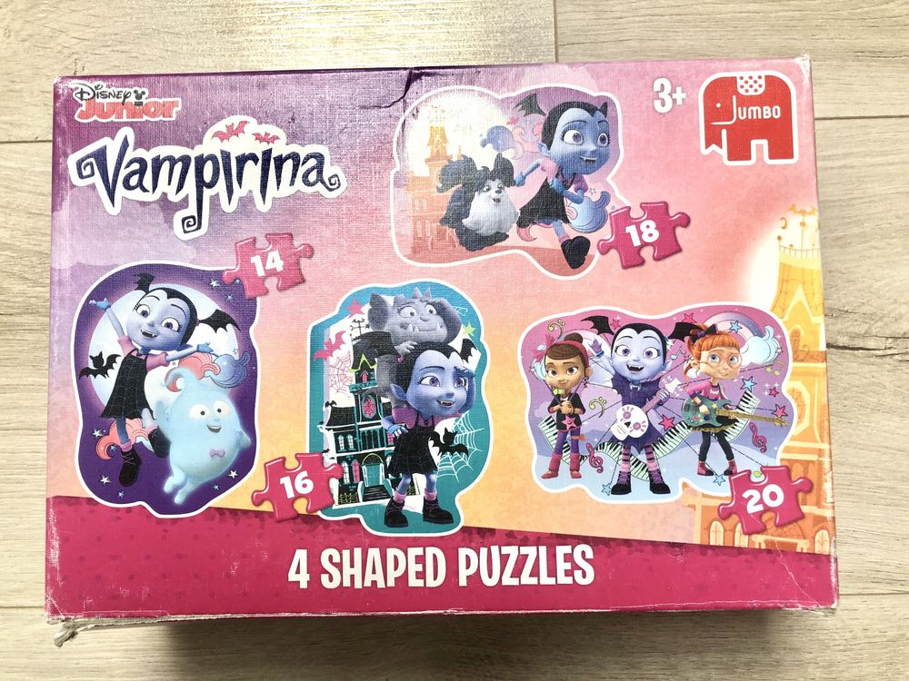 Vampirina puzzle 3+ 4 obrazki / kształt 14, 16, 18, 20 elementów