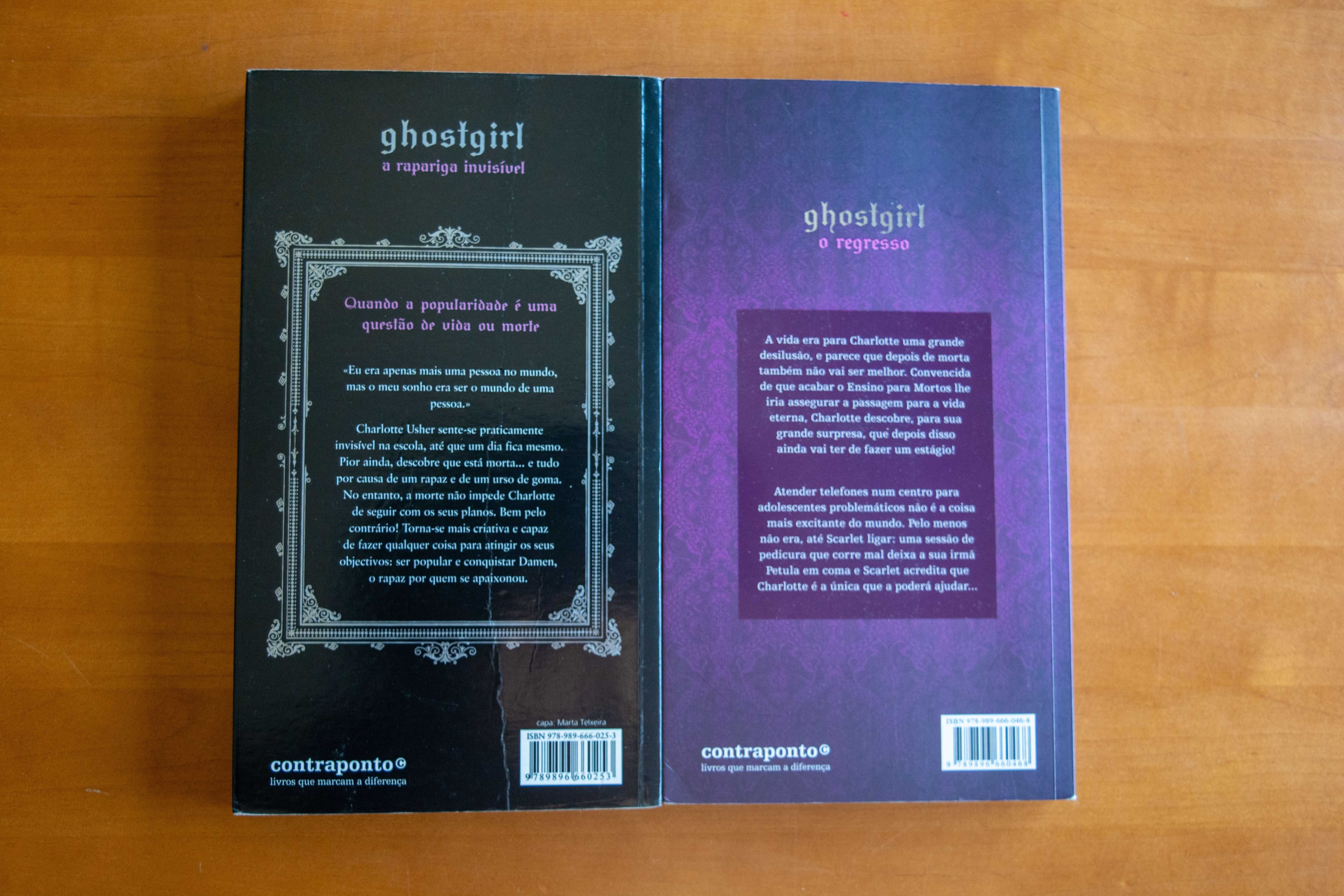 Venda de livros da coleção "Ghostgirl" de Tonya Hurley