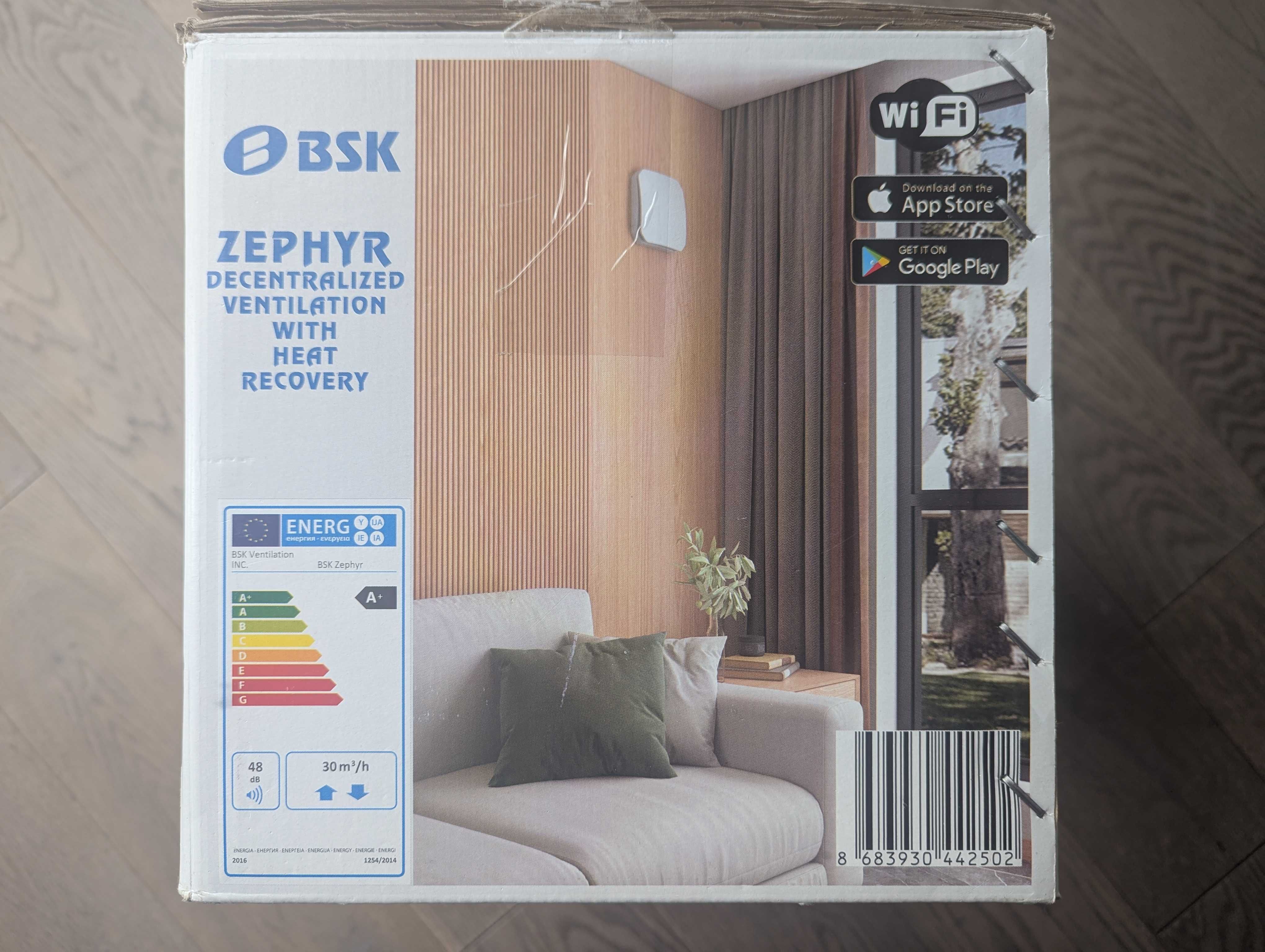 NOWY Rekuperator ścienny BSK ZEPHYR 160 v2.0