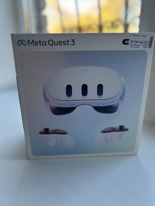 В продаже Окуляри віртуальної реальності Meta Quest 3 512GB