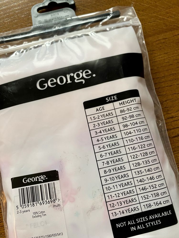 Majtki 98 cm Majteczki Podkoszulki Dziewczynka GEORGE TU F&F 2- 3 lata