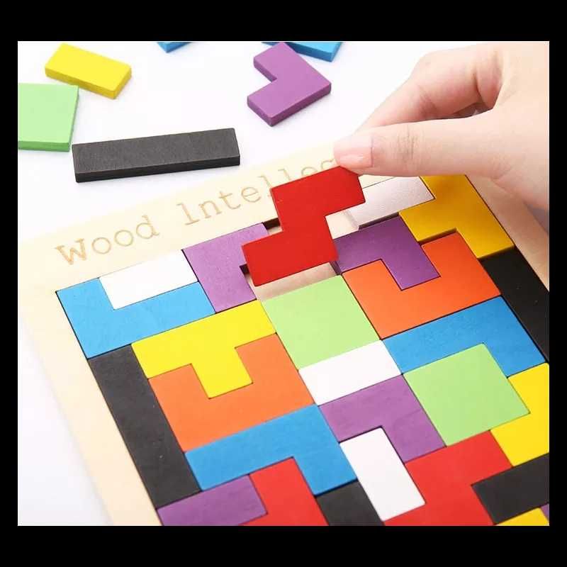 Puzzle drewniane tetris
