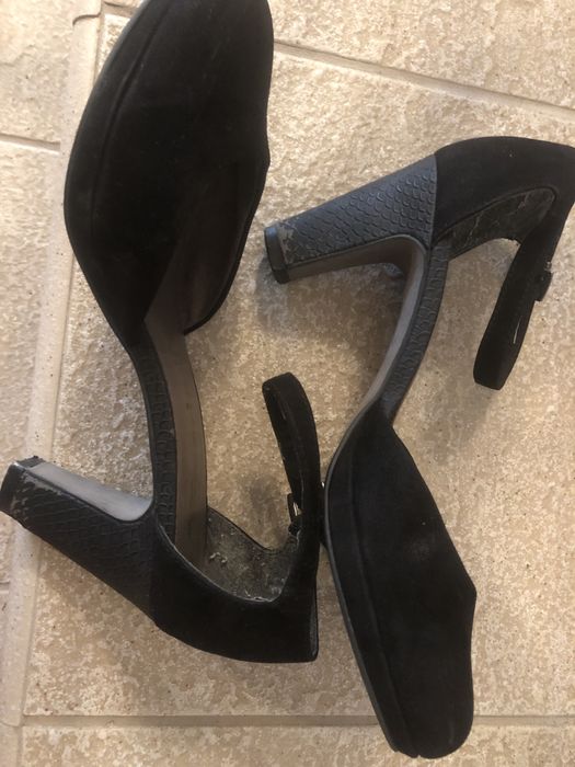 Buty czółenka wysoki obcas platforma