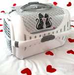 TANIO dla kota transporter zestaw love cat serce nowoczesny