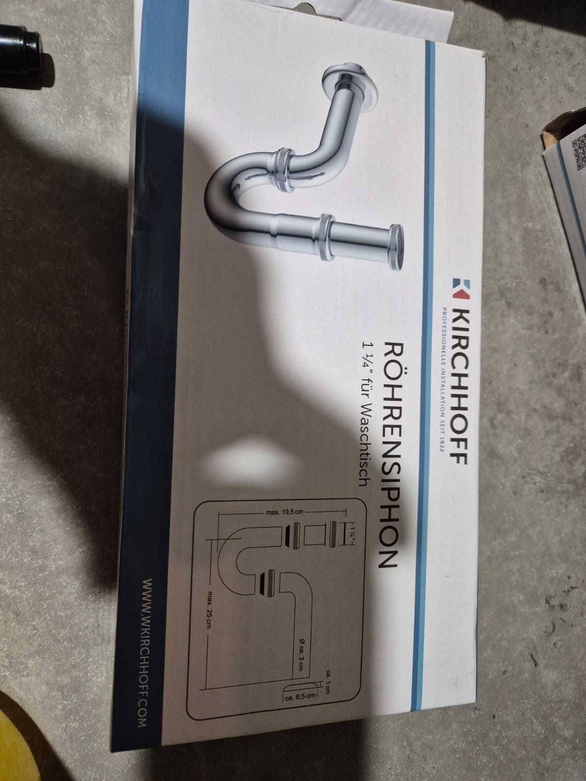 Syfon rurowy, odpływ metalowy Kirchhoff