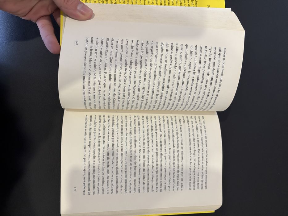 Livro O Ano da Morte de Ricardo Reis de José Saramago