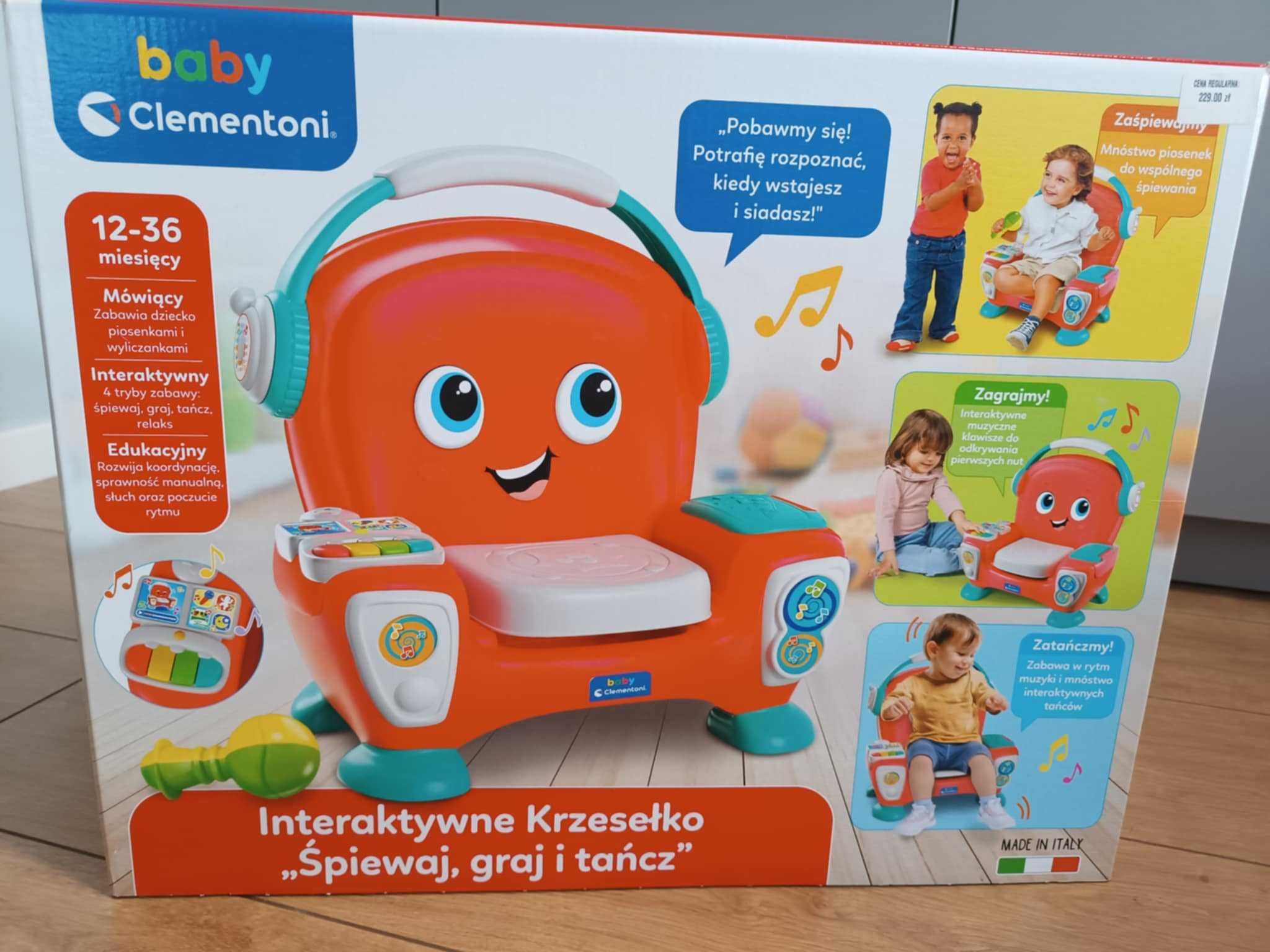 Clementoni, interaktywne krzesełko muzyczne