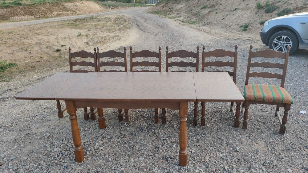 Stół+Krzesła z Dębu