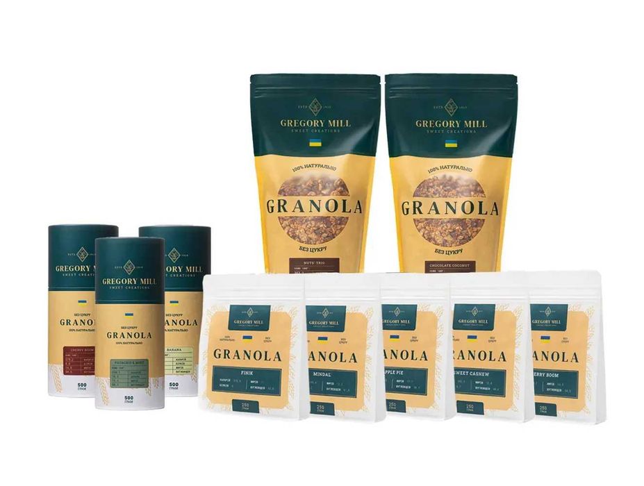 Набір граноли Gregory Mill без цукру, 4750 г
