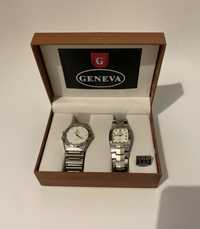 Dois relógios Geneva (com caixa original) Quartz