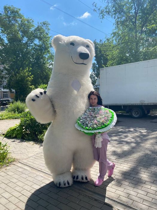 Привітання ведмедика поздравление  Мішка Аніматори Мишка Запоріжжя