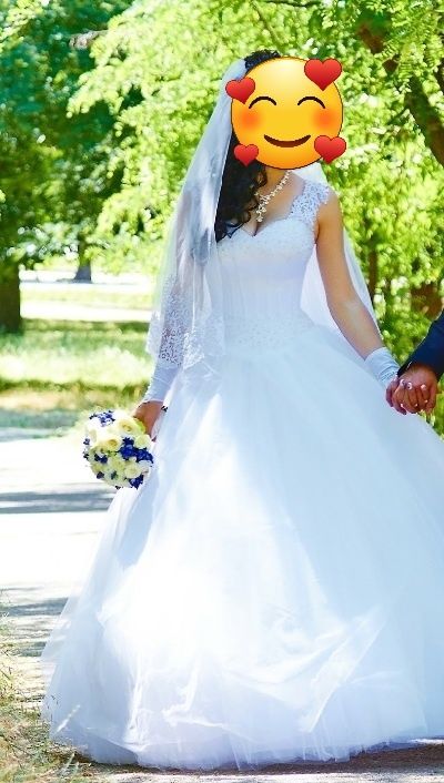 Шикарное свадебное платье 42 размера