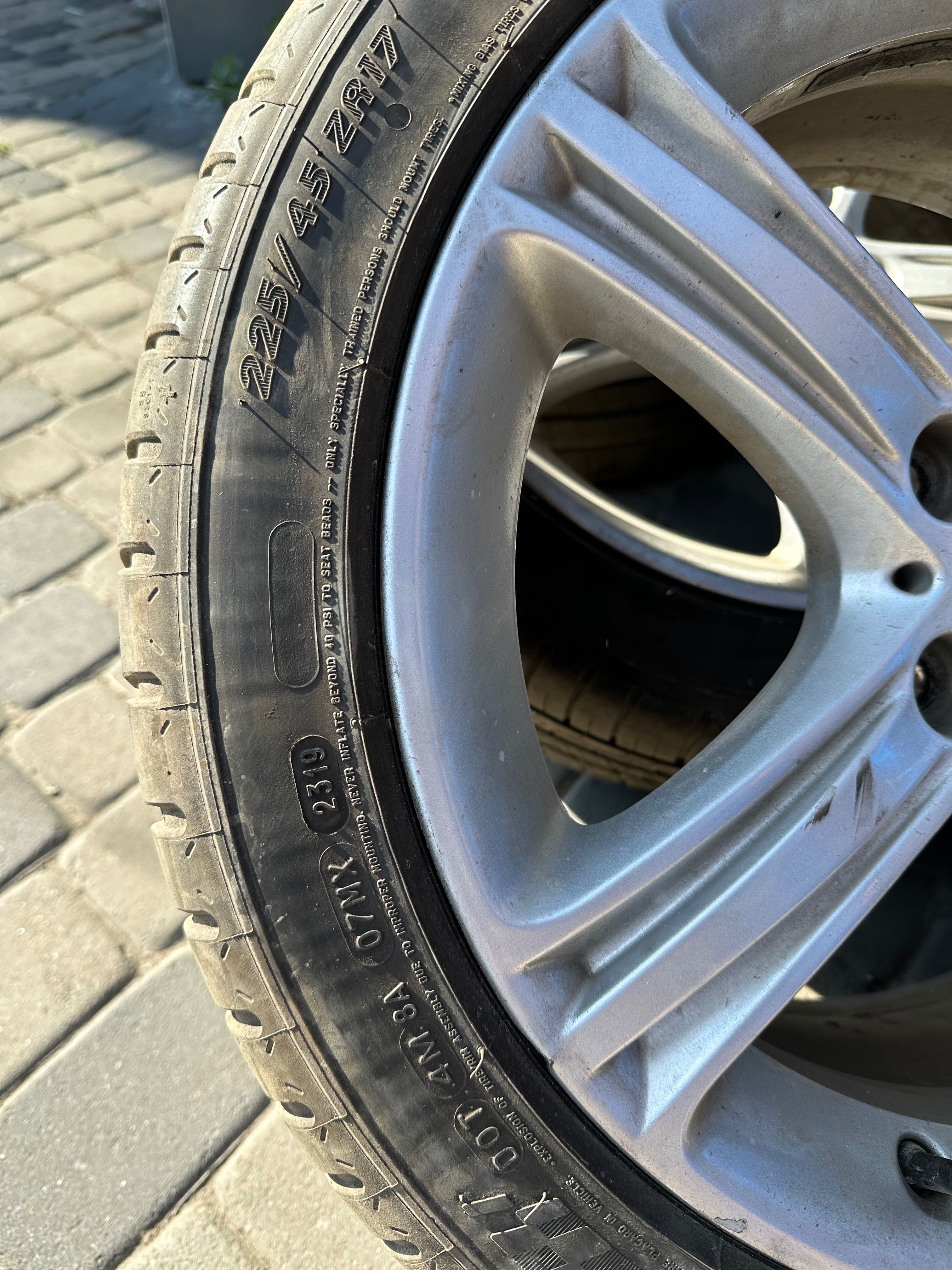 Продам комплект гуми Michelin pilot sport A/S 3+ 225/45 17 2019 рік