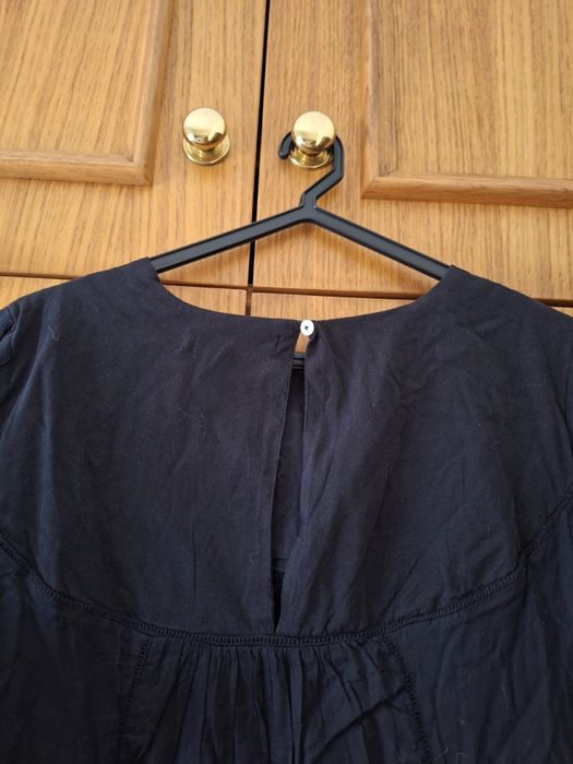 Vestido Curto / Túnica Preto Bordado T: L Sfera Collection