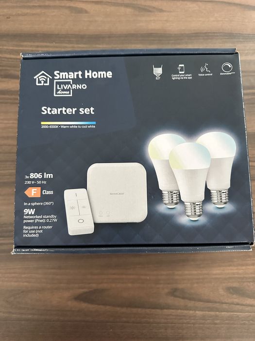 Livarno Lux Zestaw startowy Zigbee Smart Home E27 Żarówki Kolor Pilot