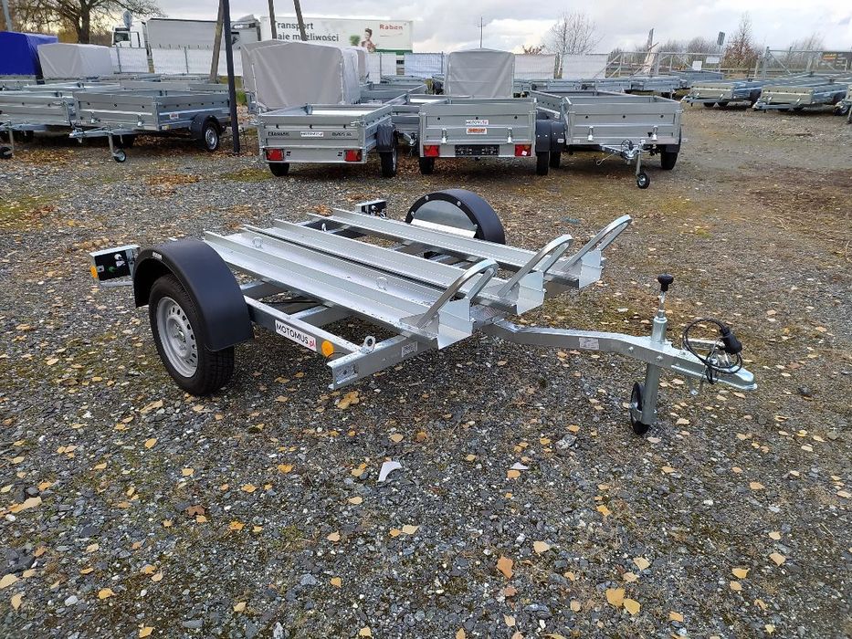 Neptun Przyczepa MOTO 3 do przewozu 3 trzech motocykli Wroław Borowa  Przyczepa Neptu Moto 3 do przewozu 3 motocykli dostawa pod dom