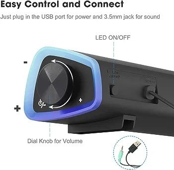 Glośnik komputerowy soundbar led soulion r30