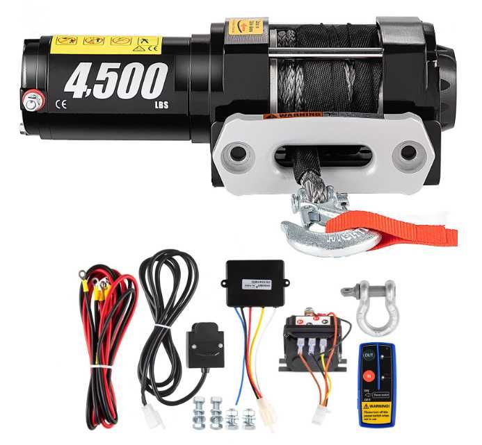 Wciągarka Elektryczna 4500lbs VEVOR 12V DC - (Okazja)