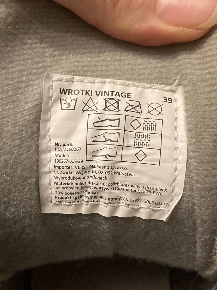 Wrotki Rolki vintage 39