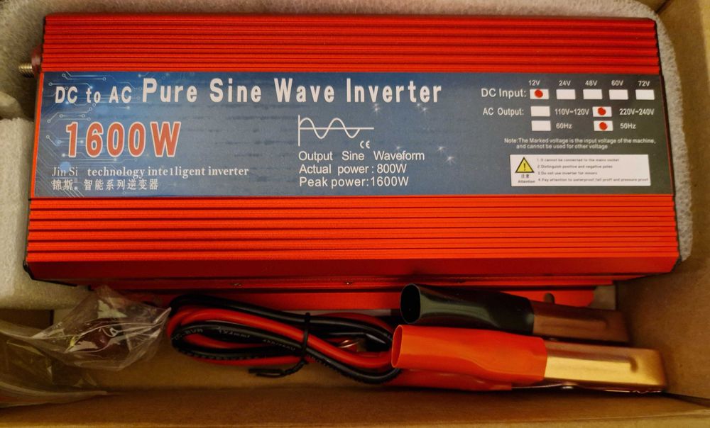 Інвертор 12V-220V 1600W Чиста синусоїда Инвертор