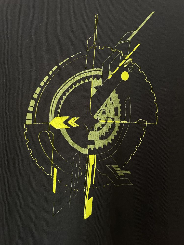 Koszulka Arc’teryx M ciemnozielona-czarna tshirt 100% bawełna logowana