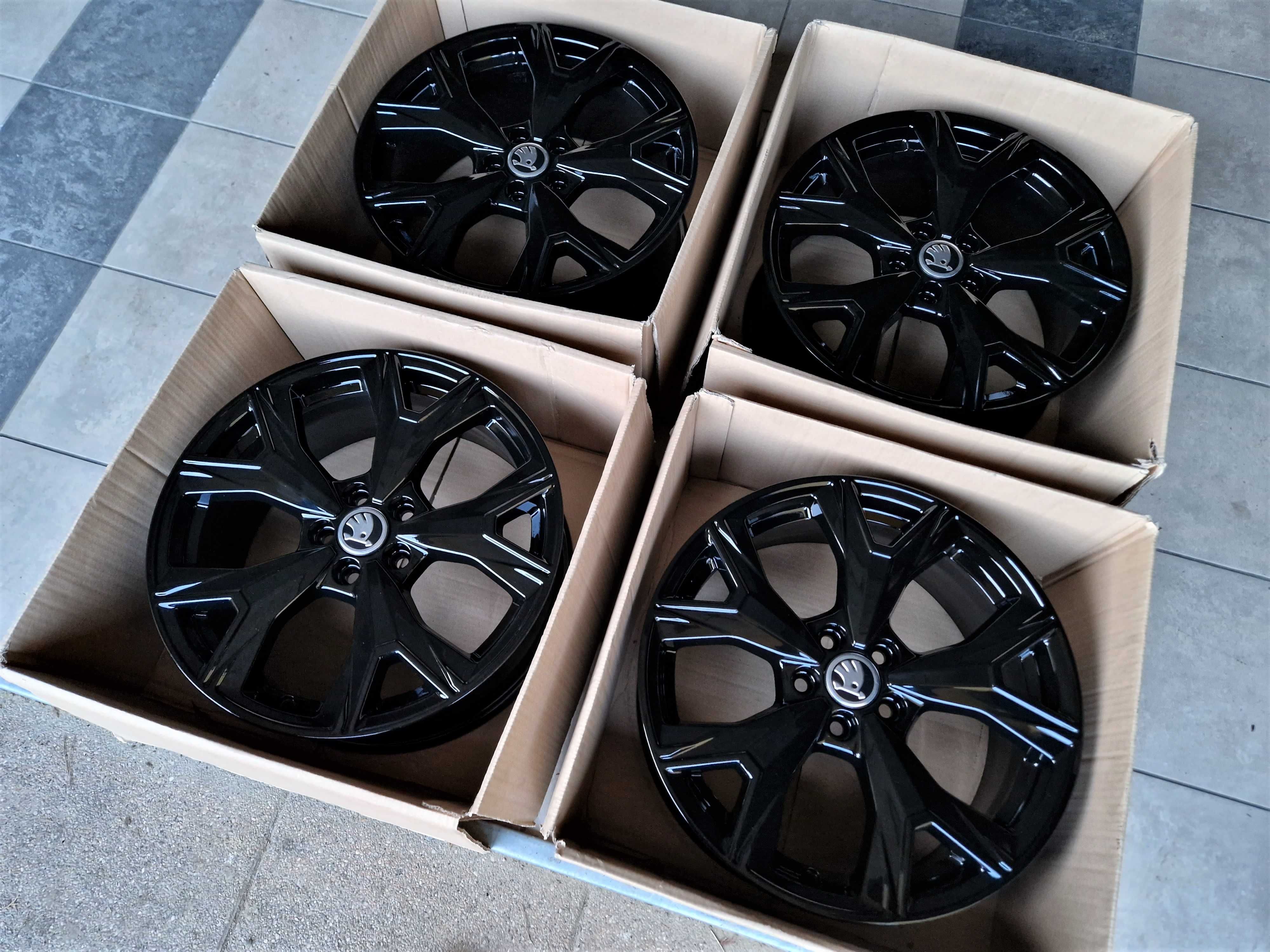 Alufelgi 17 5x100 Skoda Kamiq Scala Rapid Fabia Octavia Czarne ! 304#
