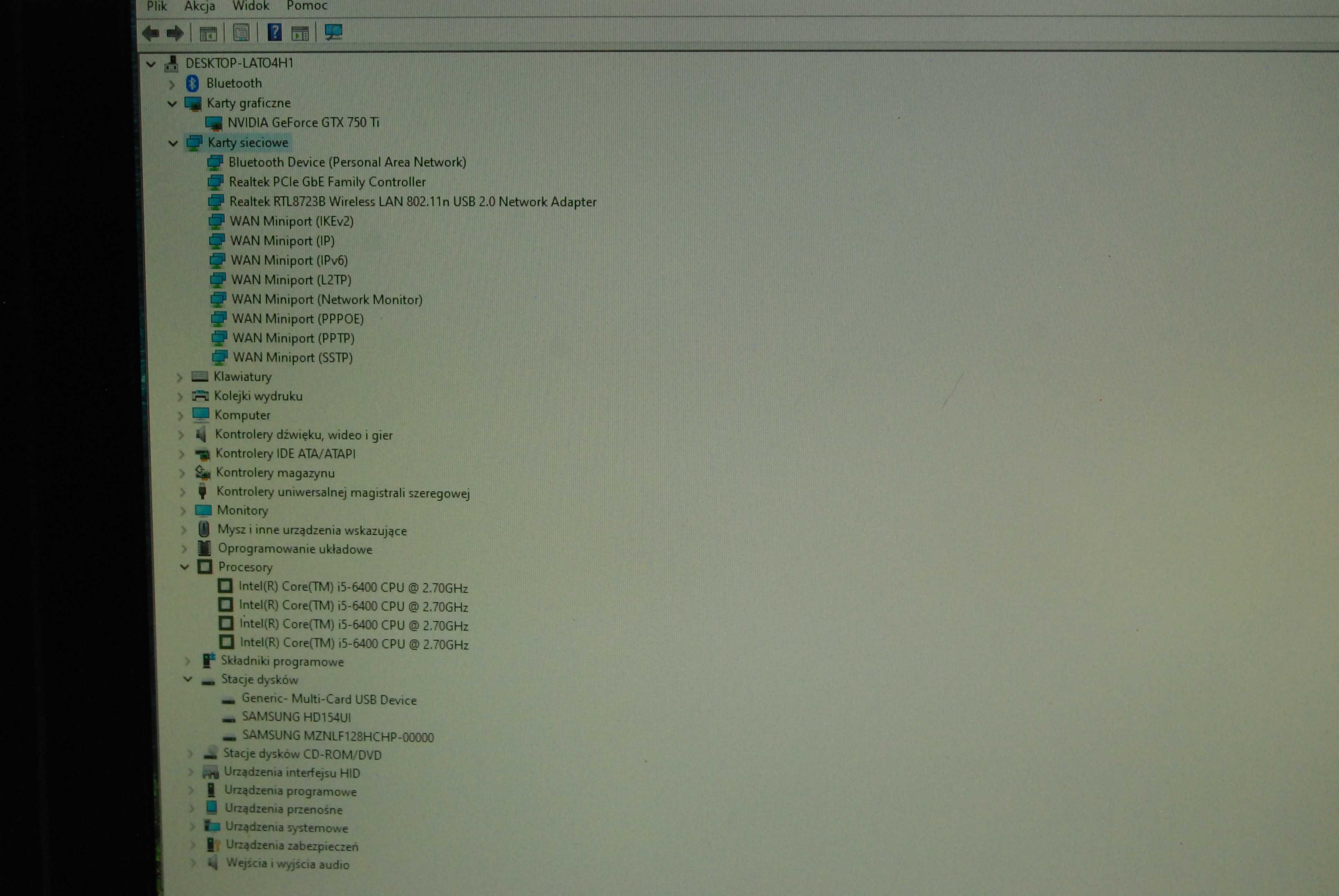Komputer do gier i5 -6 generacji 12GB SSD M2 Grafika GTX750 2 GB WiFi