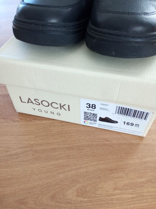 Lasocki Young Skórzane Buty Chłopiec Komunia Św Wesela Chrzciny 38