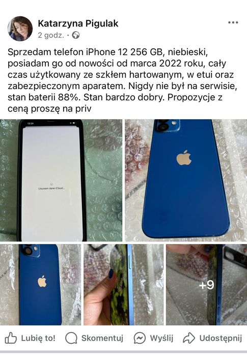 IPhone 12 256 niebieski