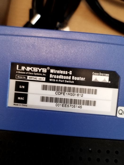 Modem Linksys niebieski