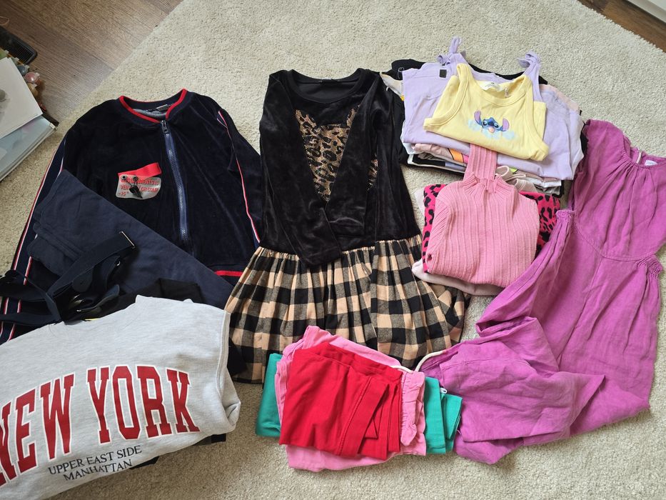 Paka zestaw rzeczy 128-134 Zara 4f Qba kids