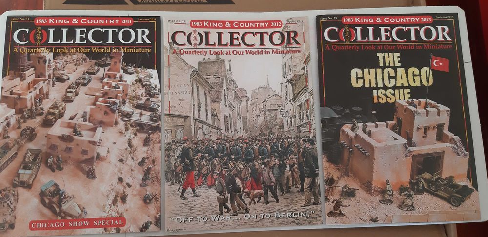 Catálogos Revistas Brochuras King & Country soldadinhos de chumbo