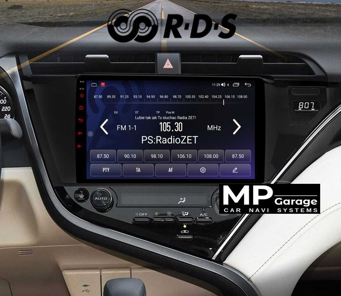 TOYOTA CAMRY 8 Radio Android CarPlay/AA LTE Qled 4G Montaż