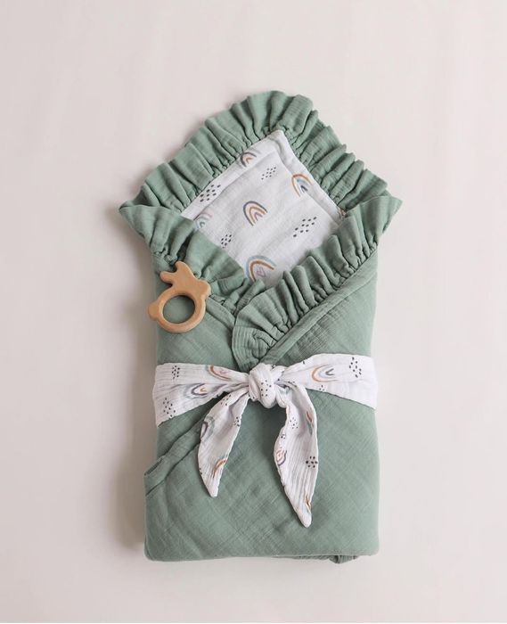 !!!НОВИЙ мусліновий конверт на виписку. Розмір 90*90