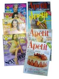 Журналы "ELLE", "Cosmopolitan", "Apetit" на чешском языке, новые,глянц