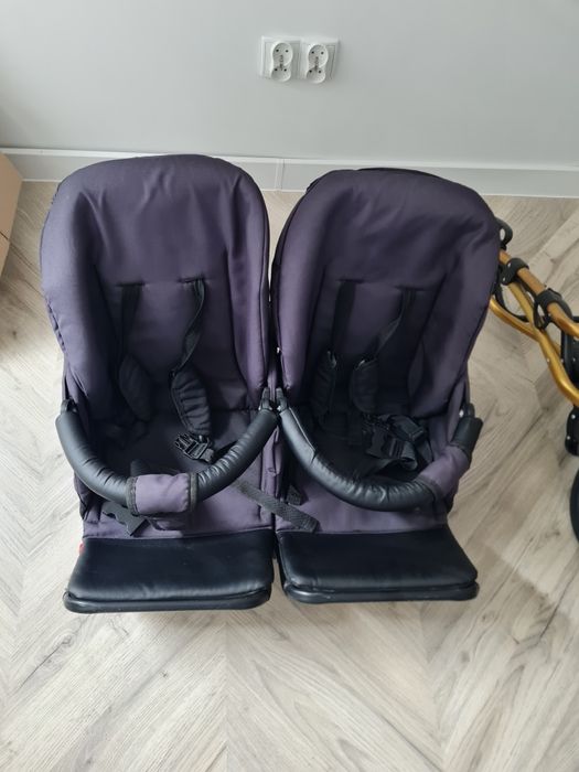 Wózek Dla Bliźniąt Mikado Goldstar 3w1 Głeboko-Spacerowy